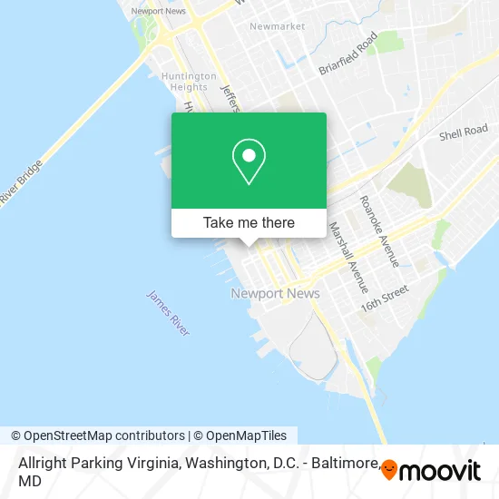 Allright Parking Virginia map