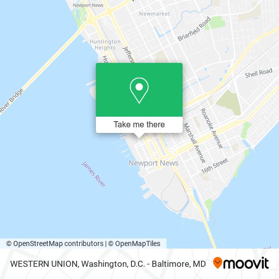 WESTERN UNION map