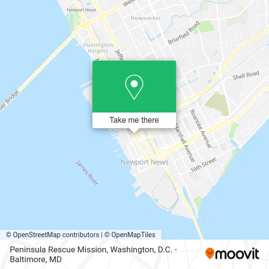 Peninsula Rescue Mission map