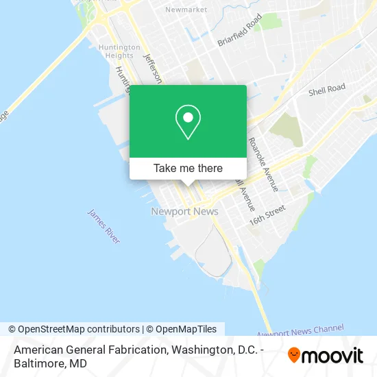 American General Fabrication map