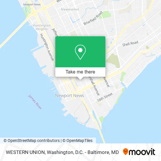 WESTERN UNION map