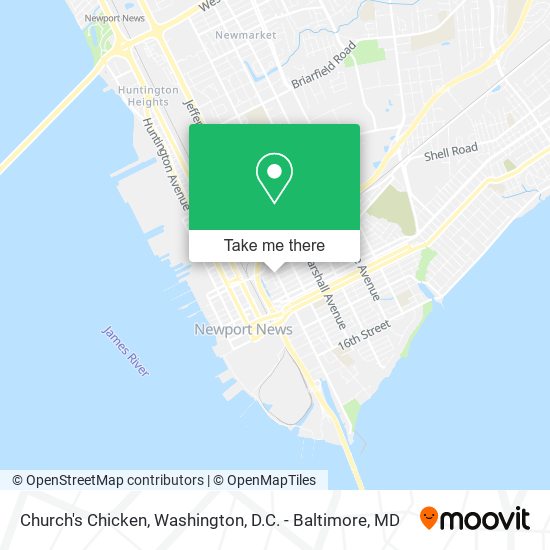 Church's Chicken map