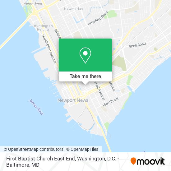 First Baptist Church East End map