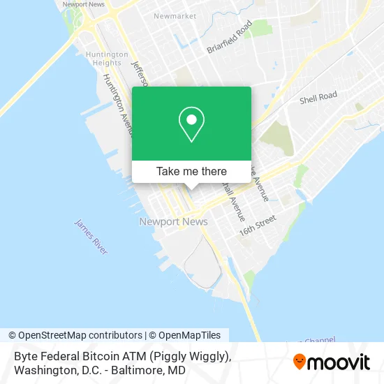 Byte Federal Bitcoin ATM (Piggly Wiggly) map