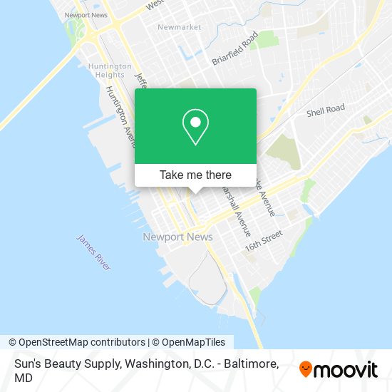 Sun's Beauty Supply map