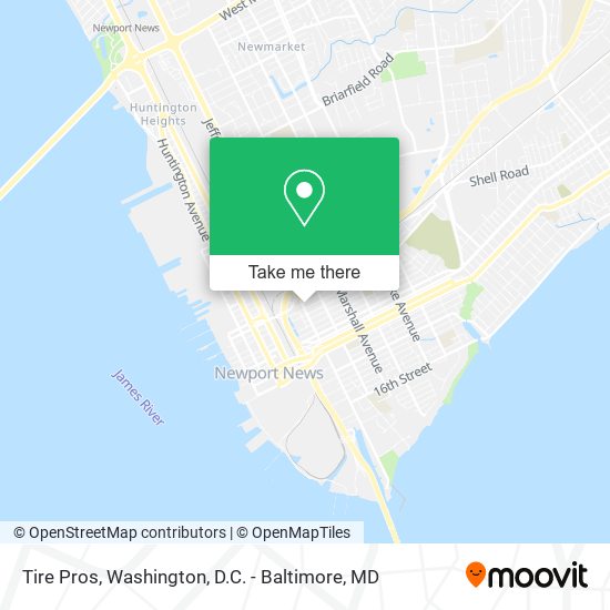 Tire Pros map