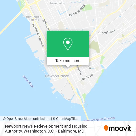 Newport News Redevelopment and Housing Authority map