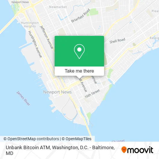 Unbank Bitcoin ATM map