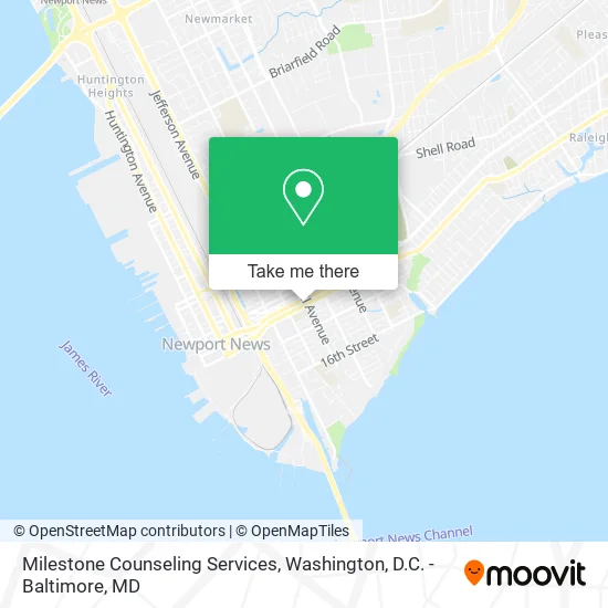 Milestone Counseling Services map