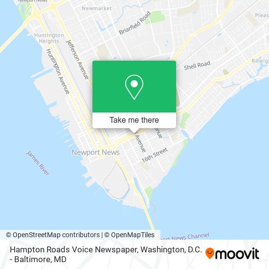 Hampton Roads Voice Newspaper map