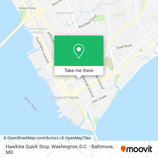 Hawkins Quick Stop map