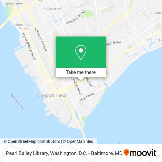 Pearl Bailey Library map