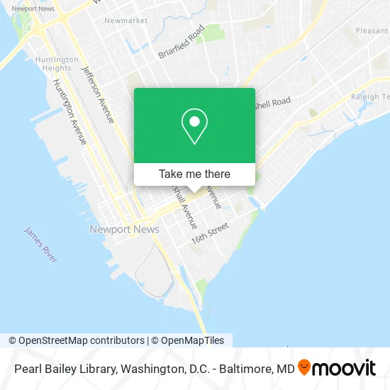 Pearl Bailey Library map