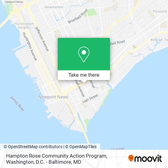 Hampton Rose Community Action Program map