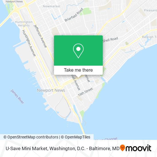Mapa de U-Save Mini Market