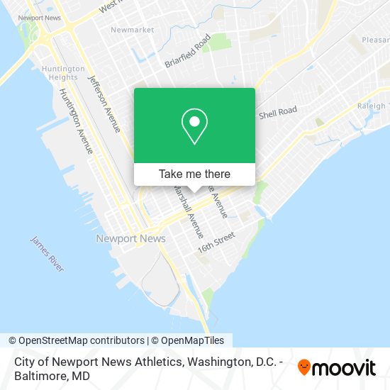 City of Newport News Athletics map