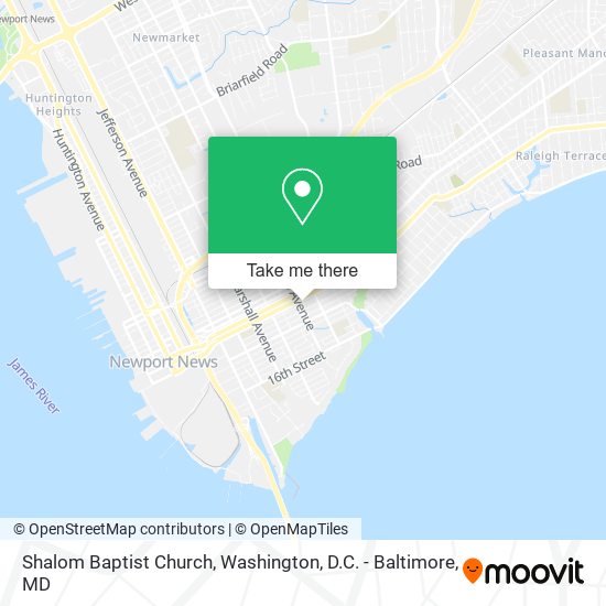 Mapa de Shalom Baptist Church