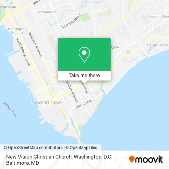Mapa de New Vision Christian Church