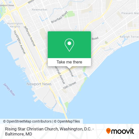 Rising Star Christian Church map