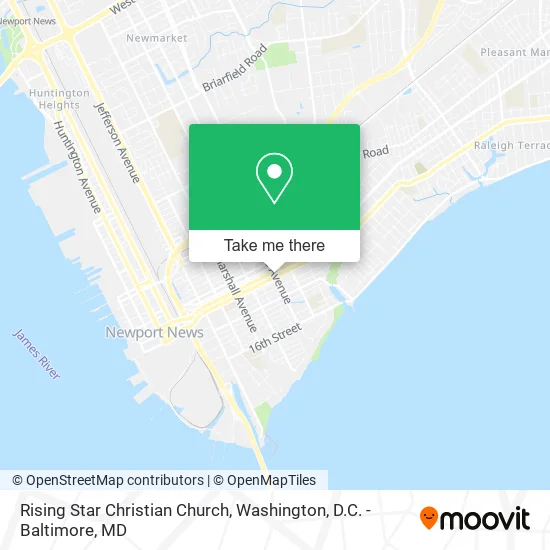Rising Star Christian Church map