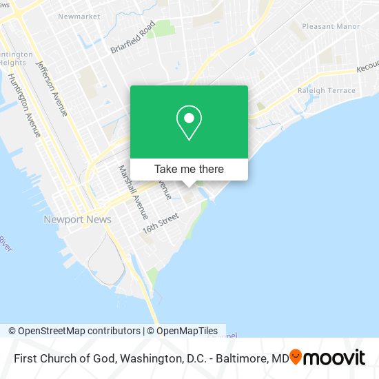 First Church of God map