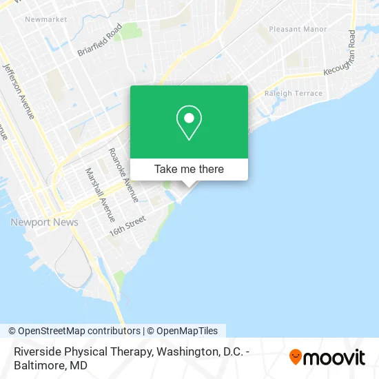 Riverside Physical Therapy map