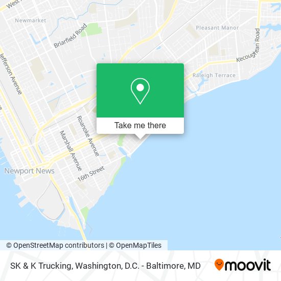 Mapa de SK & K Trucking