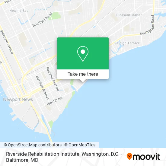Riverside Rehabilitation Institute map