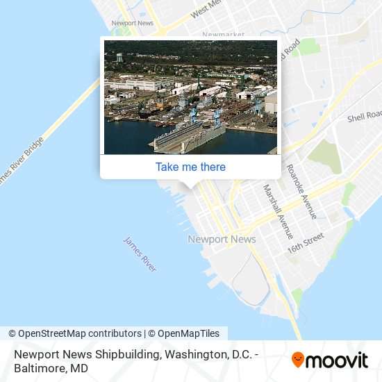 Mapa de Newport News Shipbuilding