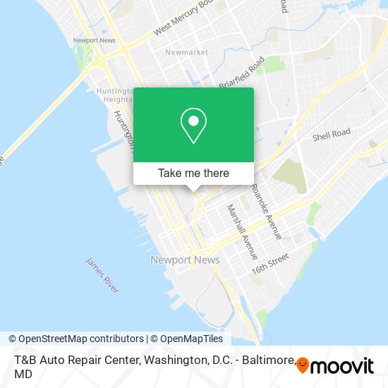 T&B Auto Repair Center map