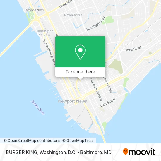 BURGER KING map