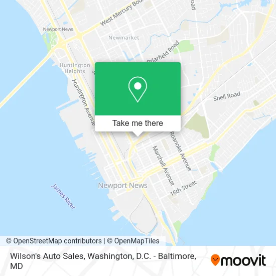 Wilson's Auto Sales map