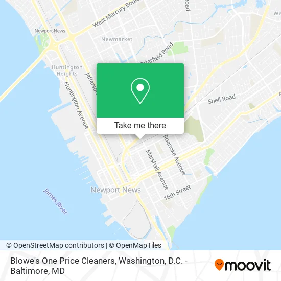 Blowe's One Price Cleaners map
