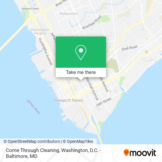 Come Through Cleaning map
