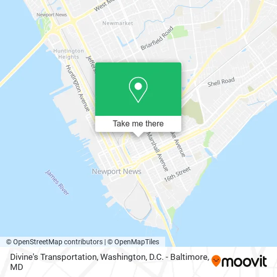 Divine's Transportation map