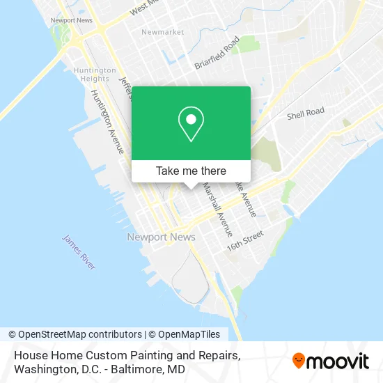 House Home Custom Painting and Repairs map