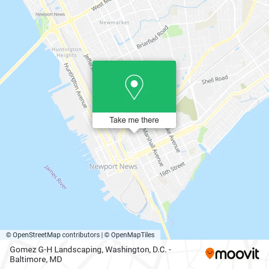 Gomez G-H Landscaping map