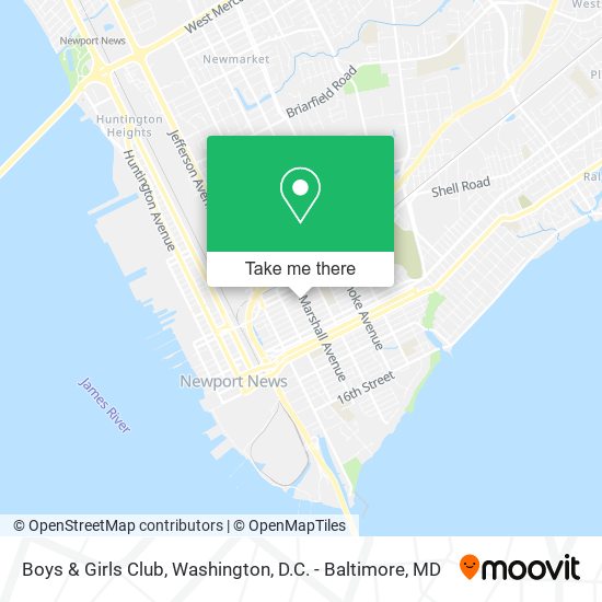 Boys & Girls Club map