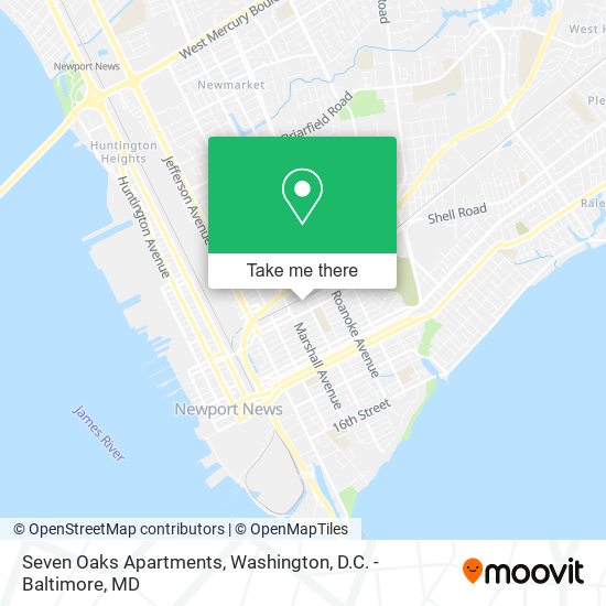 Mapa de Seven Oaks Apartments