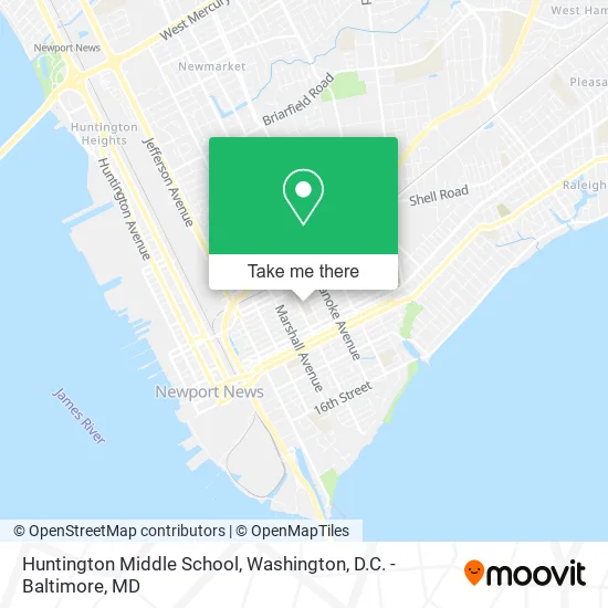 Huntington Middle School map