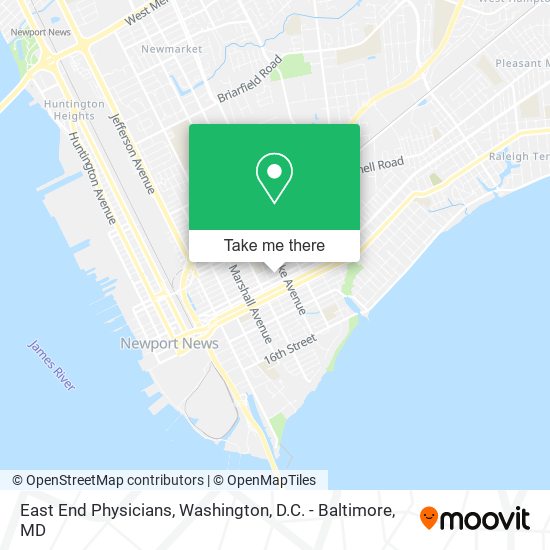 East End Physicians map