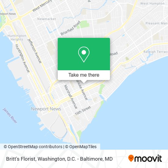 Britt's Florist map