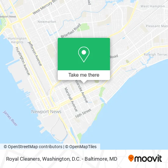 Royal Cleaners map