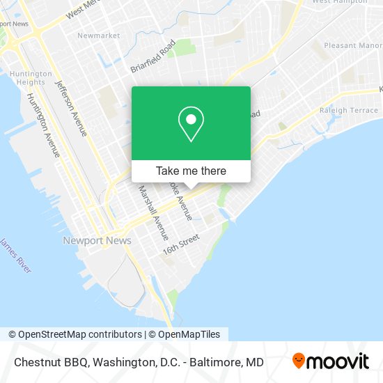 Chestnut BBQ map