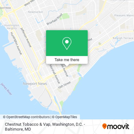 Mapa de Chestnut Tobacco & Vap