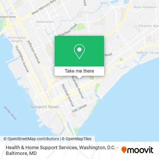 Health & Home Support Services map
