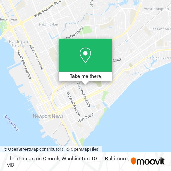 Christian Union Church map