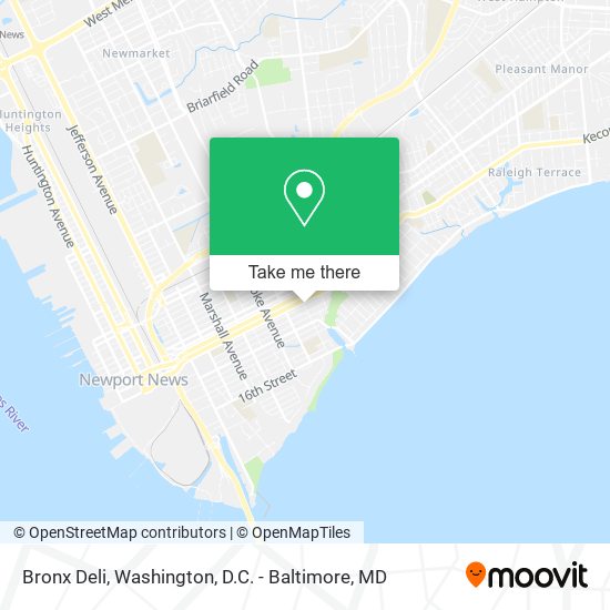 Bronx Deli map