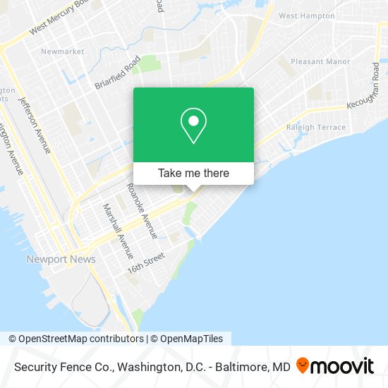 Security Fence Co. map