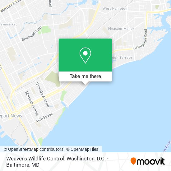 Mapa de Weaver's Wildlife Control